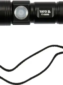 Lanterna led cu acumulator YATO reincarcabila 5W 350lm XTE ZOOM 650 mAh USB