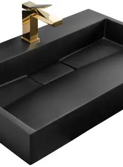 Lavoar din conglomerat GOYA BLACK MAT 100CM