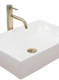 Lavoar Inga alb L51 cm