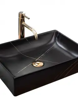 Lavoar Inga marmura negru mat