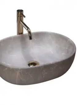 Lavoar Lara Marmura Beige ceramica sanitara - 48,5 cm