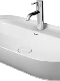 Lavoar tip bol Duravit Luv 80x40cm fara preaplin montare pe blat