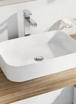 Lavoar tip bol Ravak Ceramic Slim R 55x37x12cm alb