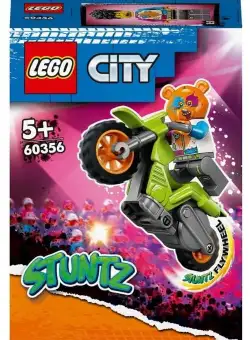 LEGO® City Motocicleta de cascadorie cu urs 60356