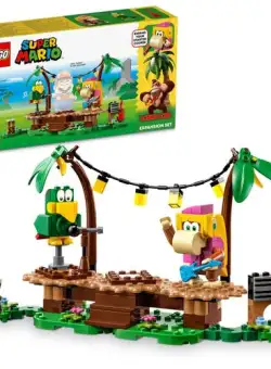 LEGO® Super Mario - Set de extindere - Concertul lui Dixie Kong in jungla 71421, 174 piese