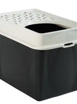 Litiera din plastic negru Rotho Berty Eco 57.2X39.3X40.4 cm