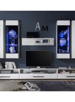 Living Attenzione, Alb, 300 x 190 x 45 Cm