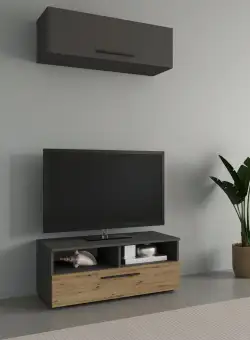 Living Kos V11, Antracit/Stejar Artisan, L 95 cm