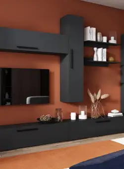 Living Pati 132 - Mobila Sufragerie Gri Antracit