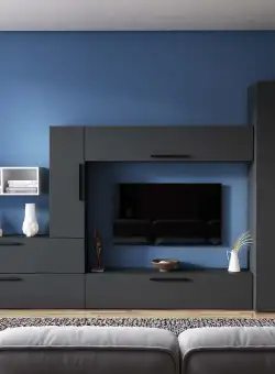 Living Pati 182 - Mobila Sufragerie Gri Antracit