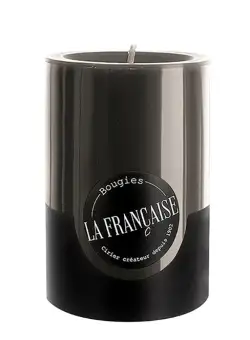 Lumanare La Francaise Colorama Cylindre Timeless d 7cm h 10cm 50 ore negru
