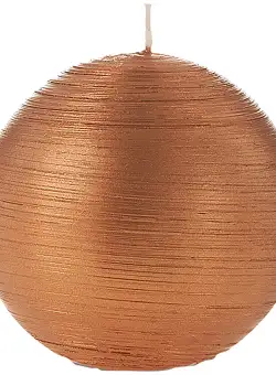 Lumanare La Francaise Colorama de Fetes Boule d 8cm 15 ore cupru