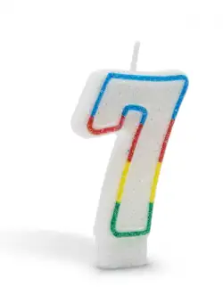 Lumanare pt. tort, model , zCifra 7,