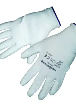 Manusi poliuretan , alb, marime 10 TopStrong