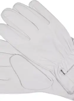 Manusi protectie YATO, inchidere velcro, piele moale, alb, marime 10