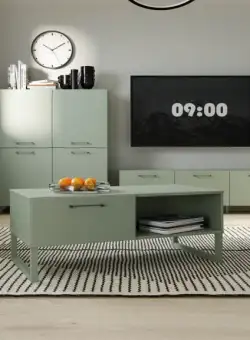 Masa Cafea 1 Sertar Sibille Verde Menta, 110 Cm