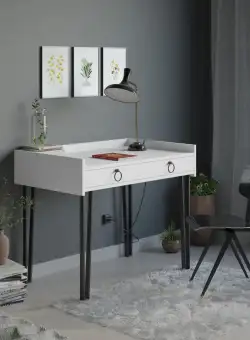 Masa de birou Sponge alb