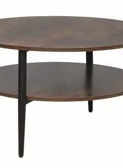 Masa de cafea Ella A - maro / negru mat