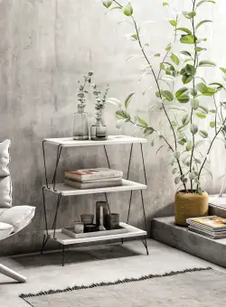 Masa de cafea Lazandos alb