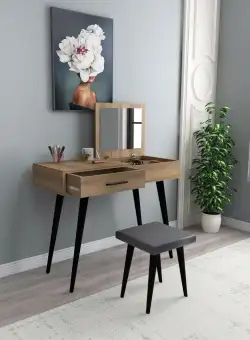 Masa de machiaj Rouge stejar