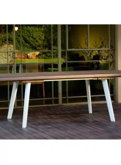 Masa extensibila alb-maro Keter Harmony