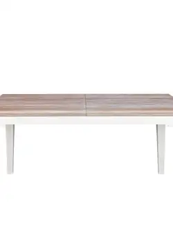 Masa Extensibila Porto Alb Si Natur, 140/185 X 82 X 77.5 Cm