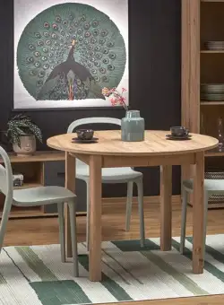 Masa extensibilă Ringo stejar/stejar - L102-142xl102xh76 cm