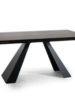 Masa extensibila Salvadore Ceramic maro/negru mat - L180-260 cm