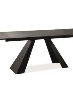 Masa extensibila Salvadore negru mat L160-240xl90 cm