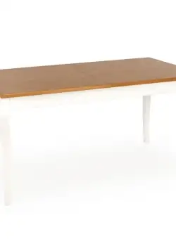 Masa extensibila Windsor stejar inchis/alb L160-240 cm