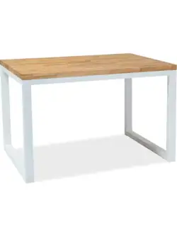 Masa Loras II furnir alb - L 180 x l 90 x h 77 cm