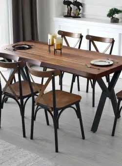 Masă Milano - 1031, Nuc, 180x75x80 cm