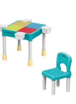 Masa plus scaun, pentru caramizi constructie, Lele Brother