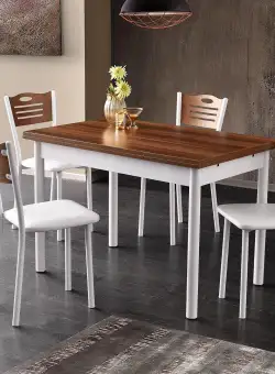 Masă Polo Dining Table, Nuc, 110x75x70 cm
