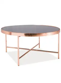 Masa rotunda cafea Gina B Copper - h 40 x d 82 cm