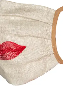 Masca de protectie Sander Linnen Bouche in nisipiu