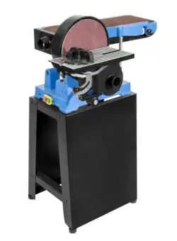 Masina de slefuit cu banda si disc plus stativ GBTS1100 Gude 38352, 1100 W, 1500 rpm