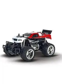 Masinuta cu telecomanda Carrera RC Red Hunter X, Plastic, Alb / Rosu