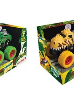 Masinuta Keycraft Dinozaur 4 x 4 FM108, Sunete, 3+ ani (Multicolor)