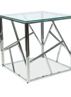 Masuta cafea Escada B Silver - L 55 x l 55 x h 55 cm