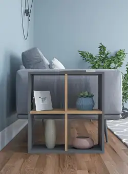 Masuta Cafea Laterala Tomasson cu 5 Rafturi, 60 X 63 X 30 Cm