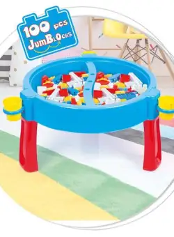 Masuta de activitati cu 100 cuburi de construit