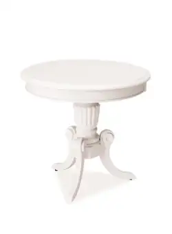 Masuta de cafea alba Nevada- h 55 x d 60 cm