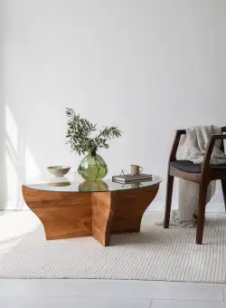 Masuta de cafea Amphora chestnut