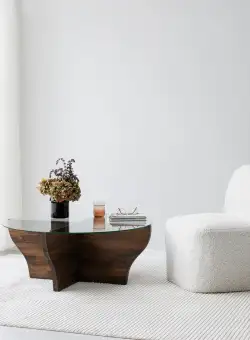 Masuta de cafea Amphora nuc