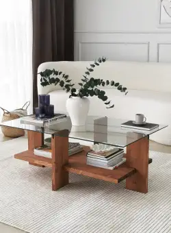 Masuta de cafea Babylon, De lemn, 105x40x60 cm