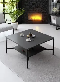 Masuta de cafea Black Line antracit / negru