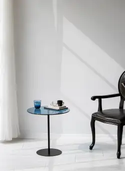 MASUTA DE CAFEA Chill-Out - Black, Blue, Negru, 50x50x50 cm