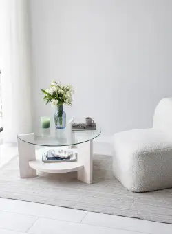 Masuta de cafea Mondo alba