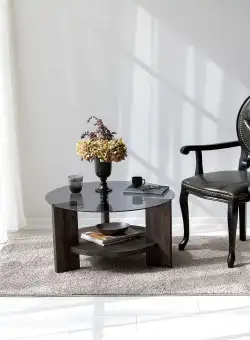 Masuta de cafea Mondo - Dark Grey, Gri, 75x40x75 cm